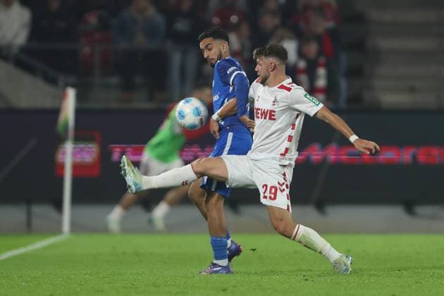 Falko Michel 1 FC Magdeburg and Dejan Ljubicic 1 FC Koeln battle for the ball during the 2 Bundesliga match between 1 FC Köln and 1 FC Magdeburg at RheinEnergieStadion on September 14, 2024 in Cologne, Germany Germany Photo by Oliver Kaelke DeFodi Images Falko Michel 1 FC Magdeburg and Dejan Ljubicic 1 FC Koeln battle for the ball during the 2 Bundesliga match between 1 FC Köln and 1 FC Magdeburg at RheinEnergieStadion on September 14, 2024 in Cologne, Germany Photo by Oliver Kaelke DeFodi Images DFB DFL REGULATIONS PROHIBIT ANY USE OF PHOTOGRAPHS AS IMAGE SEQUENCES AND OR QUASI VIDEO Defodi 678 2024 09 14 OK KOEFCM 1219 Defodi-678 DFB DFL REGULATIONS PROHIBIT ANY USE OF PHOTOGRAPHS AS IMAGE SEQUENCES AND OR QUASI-VIDEO.