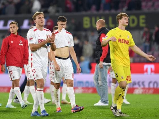 Timo Huebers 1 FC Koeln , Eric Martel 1 FC Koeln and goalkeeper Jonas Urbig 1 FC Koeln gestures during the 2 Bundesliga match between 1 FC Köln and 1 FC Magdeburg at RheinEnergieStadion on September 14, 2024 in Cologne, Germany Photo by Ralf Treese DeFodi Images Timo Huebers 1 FC Koeln , Eric Martel 1 FC Koeln and goalkeeper Jonas Urbig 1 FC Koeln gestures during the 2 Bundesliga match between 1 FC Köln and 1 FC Magdeburg at RheinEnergieStadion on September 14, 2024 in Cologne, Germany Photo by Ralf Treese DeFodi Images DFB DFL REGULATIONS PROHIBIT ANY USE OF PHOTOGRAPHS AS IMAGE SEQUENCES AND OR QUASI VIDEO Defodi 521 KOEFCM20240914 029 Defodi-521 DFB DFL REGULATIONS PROHIBIT ANY USE OF PHOTOGRAPHS AS IMAGE SEQUENCES AND OR QUASI-VIDEO.