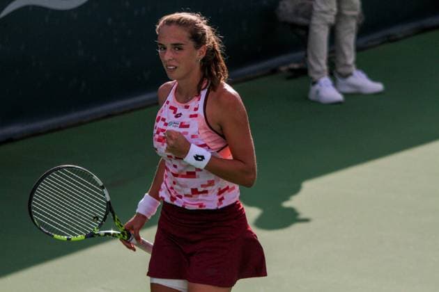 September 14, 2024, Monastir, Monastir Governorate, Tunisia: Monastir, Tunisia. 12 September 2024. Rebecca Sramkova of Slovakia plays against Lucia Bronzetti of Italy at the Jasmin Open Semi Final in Monastir, Tunisia. The women s professional tennis tournament is taking place at the Magic Hotel Skanes in Monastir between 9 and 15 September 2024 Monastir Tunisia - ZUMAd99_ 20240914_zap_d99_010 Copyright: xHasanxMradx