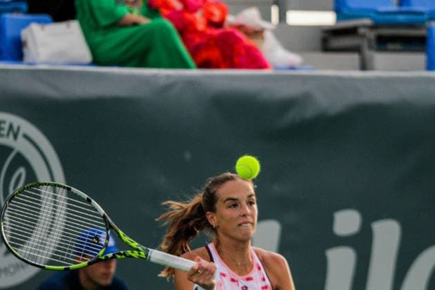 September 14, 2024, Monastir, Monastir Governorate, Tunisia: Monastir, Tunisia. 12 September 2024. Rebecca Sramkova of Slovakia plays against Lucia Bronzetti of Italy at the Jasmin Open Semi Final in Monastir, Tunisia. The women s professional tennis tournament is taking place at the Magic Hotel Skanes in Monastir between 9 and 15 September 2024 Monastir Tunisia - ZUMAd99_ 20240914_zap_d99_021 Copyright: xHasanxMradx