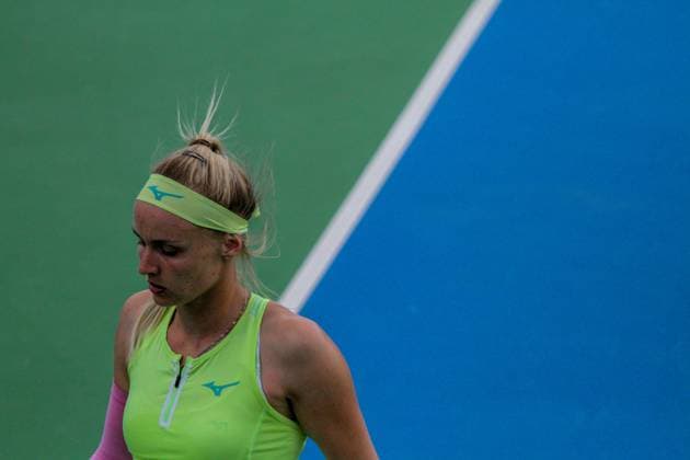 September 14, 2024, Monastir, Monastir Governorate, Tunisia: Monastir, Tunisia. 14 September 2024. Lucia Bronzetti of Italy plays against Rebecca Sramkova of Slovakia at the Jasmin Open Semi Final in Monastir, Tunisia. The women s professional tennis tournament is taking place at the Magic Hotel Skanes in Monastir between 9 and 15 September 2024 Monastir Tunisia - ZUMAd99_ 20240914_zap_d99_030 Copyright: xHasanxMradx