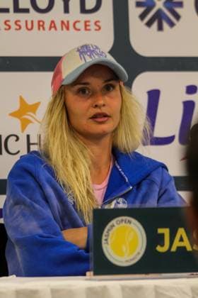 September 14, 2024, Monastir, Monastir Governorate, Tunisia: Monastir, Tunisia, 14 September 2024. Rebecca Sramkova of Slovakia speaks during a press conference, PK, Pressekonferenz at the Jasmin Open in Monastir, Tunisia. The press conference follows Sramkova s victory against Italian player Lucia Bronzetti at the Jasmin Open Semi Final on Saturday 14th September Monastir Tunisia - ZUMAd99_ 0762513341st Copyright: xHasanxMradx
