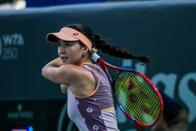 September 14, 2024, Monastir, Monastir Governorate, Tunisia: Monastir, Tunisia. 14 September 2024. Eva Lys of Germany plays against Sonay Kartal of United Kingdom at the Jasmin Open tennis tournament in Monastir, Tunisia. The women s professional tennis tournament is taking place at the Magic Hotel Skanes in Monastir between 9 and 15 September 2024 Monastir Tunisia - ZUMAd99_ 0762515027st Copyright: xHasanxMradx
