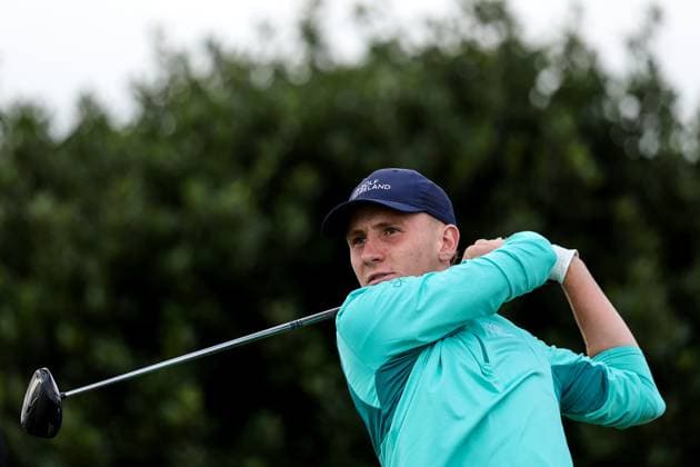 2024 Amgen Irish Open, Royal County Down, Newcastle, Northern Ireland 15 9 2024 Sean Keeling tees off the 11th Sean Keeling tees off the 11th 15 9 2024  Copyright: x INPHO BenxBradyx BB4_9426