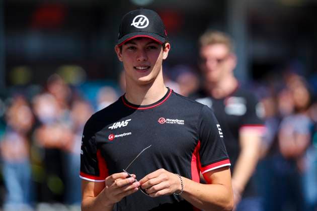 BEARMAN Ollie, Haas F1 Team VF-24 Ferrari, portrait, during the Formula 1 Azerbaijan Grand Prix 2024, 17th round of the 2024 Formula One World Championship, WM, Weltmeisterschaft from September 13 to 15, 2024 on the Baku City Circuit, in Baku, Azerbaijan - F1 - AZERBAIJAN GRAND PRIX 2024 DPPI Panoramic  240915_R17_AZERBAIJAN_DP_EA027598