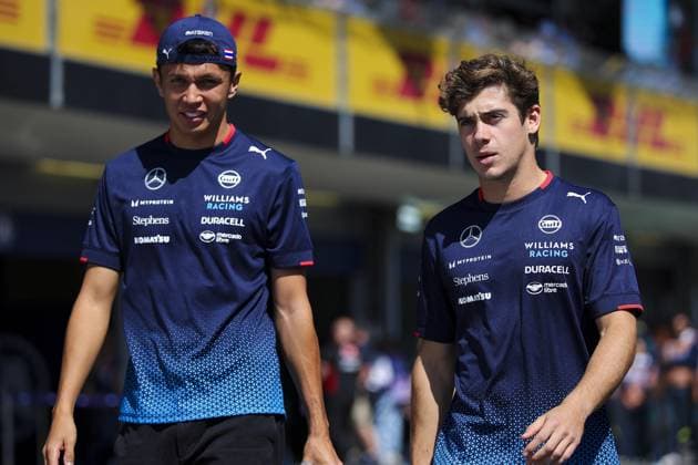 ALBON Alexander (tha), Williams Racing FW46, portrait and COLAPINTO Franco (arg), Williams Racing FW46, portrait during the Formula 1 Azerbaijan Grand Prix 2024, 17th round of the 2024 Formula One World Championship, WM, Weltmeisterschaft from September 13 to 15, 2024 on the Baku City Circuit, in Baku, Azerbaijan - F1 - AZERBAIJAN GRAND PRIX 2024 DPPI Panoramic  240915_R17_AZERBAIJAN_DP_EA027763