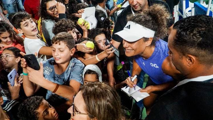 September 14, 2024, Monastir, Monastir Governorate, Tunisia: Monastir, Tunisia, 14 September 2024. Mayar Sherif of Egypt and Anna Blinkova of Russia wins against Anastasia Zakharova of Russia and Alina Korneeva of Russia in the Women s Doubles Final match of the Jasmin Open. The women s professional tennis tournament has been taking place at the Magic Hotel Skanes in Monastir between 9 and 15 September 2024 in Monastir, Tunisia Monastir Tunisia - ZUMAd99_ 0762659794st Copyright: xHasanxMradx