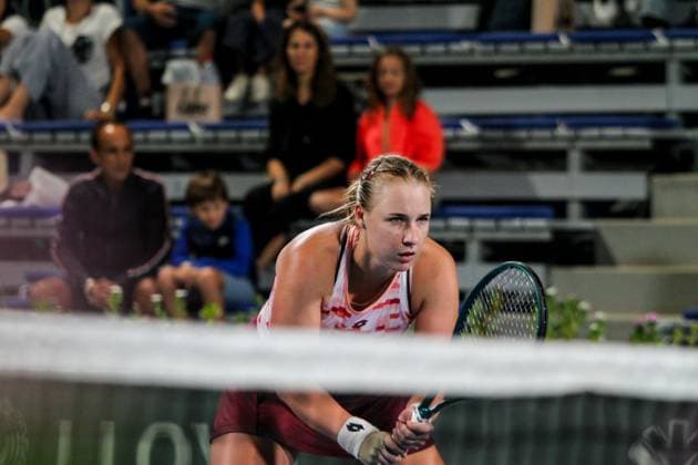 September 14, 2024, Monastir, Monastir Governorate, Tunisia: Monastir, Tunisia, 14 September 2024. Mayar Sherif of Egypt and Anna Blinkova of Russia play against Anastasia Zakharova of Russia and Alina Korneeva of Russia in the Women s Doubles Final match of the Jasmin Open tennis tournament in Monastir, Tunisia. The women s professional tennis tournament has been taking place at the Magic Hotel Skanes in Monastir between 9 and 15 September 2024 Monastir Tunisia - ZUMAd99_ 0762659976st Copyright: xHasanxMradx
