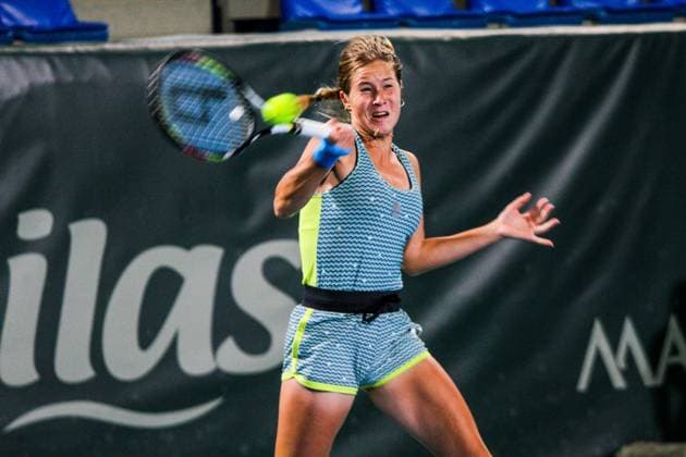 September 14, 2024, Monastir, Monastir Governorate, Tunisia: Monastir, Tunisia, 14 September 2024. Anastasia Zakharova of Russia and Alina Korneeva of Russia play against Mayar Sherif of Egypt and Anna Blinkova of Russia in the Women s Doubles Final match of the Jasmin Open. The women s professional tennis tournament has been taking place at the Magic Hotel Skanes in Monastir between 9 and 15 September 2024 in Monastir, Tunisia Monastir Tunisia - ZUMAd99_ 0762662117st Copyright: xHasanxMradx