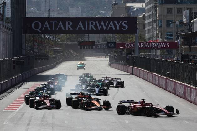 Sport Bilder des Tages F1 Grand Prix Of Azerbaijan 2024 Start of the Formula 1 Grand Prix of Azerbaijan at Baku City Circuit in Baku, Azerbaijan on September 15, 2024. Baku Azerbaijan  Copyright: xJakubxPorzyckix originalFilename:porzycki-f1grandp240915_npkjE.jpg