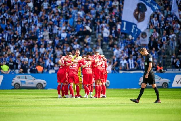 Team picture Fortuna Duesseldorf, GER, Hertha BSC vs Fortuna Duesseldorf, Soccer Men, 2 Bundesliga, Season 2024 2025, 05 Matchday, 15 09 2024 DFL REGULATIONS PROHIBIT ANY USE OF PHOTOGRAPHS AS IMAGE SEQUENCES AND OR QUASI VIDEO GER, Hertha BSC vs Fortuna Duesseldorf, Soccer Men, 2 Bundesliga, Season 2024 2025, 05 Matchday, 15 09 2024 Berlin Copyright: xEibner-Pressefotox xClaudiusxRauchx EP_CRH