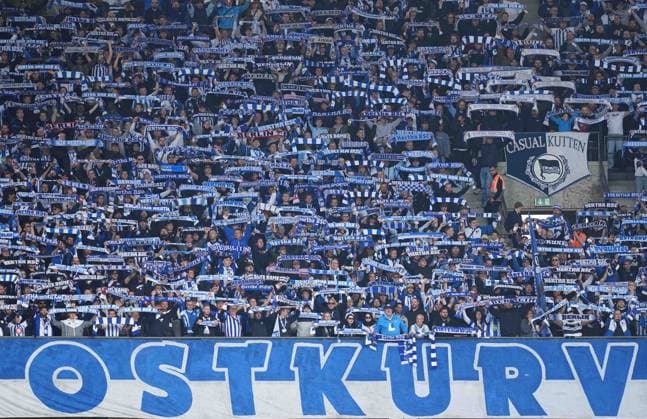 fans from Hertha Berlin, 2 Bundesliga, Hertha BSC vs Fortuna Düsseldorf, Olympiastadion on September 17, 2024 in Berlin, Germany Photo by Ulrik Pedersen DeFodi Images Hertha Berlin fans, 2 Bundesliga, Hertha BSC vs Fortuna Düsseldorf, Olympiastadion on September 17, 2024 in Berlin, Germany Photo by Ulrik Pedersen DeFodi Images DFB DFL REGULATIONS PROHIBIT ANY USE OF PHOTOGRAPHS AS IMAGE SEQUENCES AND OR QUASI VIDEO Defodi 659 0020091357 Defodi-659 DFB DFL REGULATIONS PROHIBIT ANY USE OF PHOTOGRAPHS AS IMAGE SEQUENCES AND OR QUASI-VIDEO.