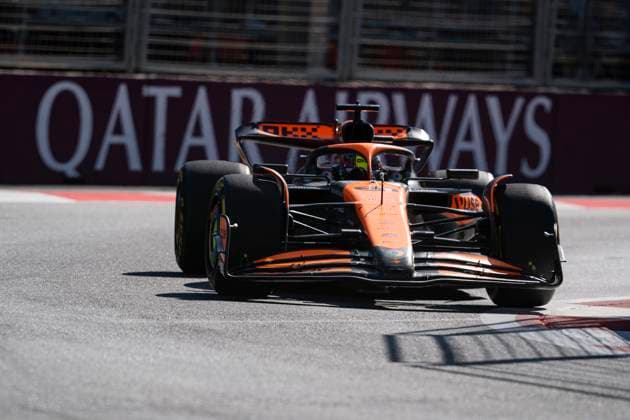 September 15, 2024, Baku, Azerbaijan: Australian driver OSCAR PIASTRI (McLaren F1 Team) drives during the 2024 FIA Formula 1 Azerbaijan Grand Prix at Baku City Circuit in Baku, Azerbaijan. Baku Azerbaijan - ZUMAg147 20240915_fap_g147_014 Copyright: xJamesxGasperottix