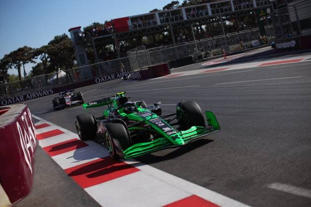 24 ZHOU Guanyu (chi), Stake F1 Team Kick Sauber C44, action during the Formula 1 Azerbaijan Grand Prix 2024, 17th round of the 2024 Formula One World Championship, WM, Weltmeisterschaft from September 13 to 15, 2024 on the Baku City Circuit, in Baku, Azerbaijan - F1 - AZERBAIJAN GRAND PRIX 2024 DPPI Panoramic  240915_R17_AZERBAIJAN_DP_EA028324