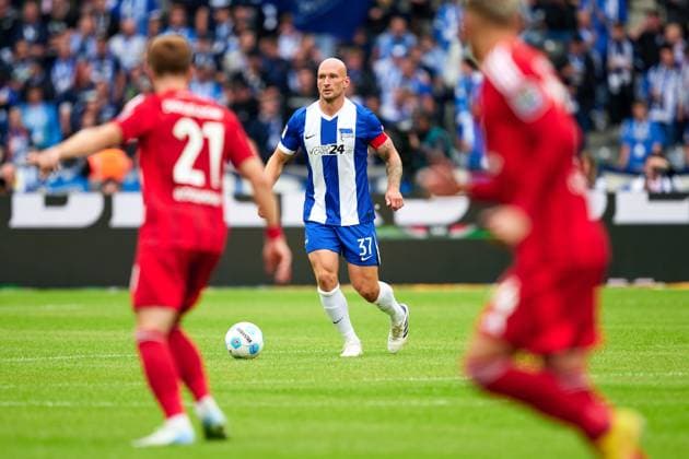 Toni Leistner Hertha BSC, 37 , GER, Hertha BSC vs Fortuna Duesseldorf, Soccer Men, 2 Bundesliga, Season 2024 2025, 05 Matchday, 15 09 2024 DFL REGULATIONS PROHIBIT ANY USE OF PHOTOGRAPHS AS IMAGE SEQUENCES AND OR QUASI VIDEO GER, Hertha BSC vs Fortuna Duesseldorf, Soccer Men, 2 Bundesliga, Season 2024 2025, 05 Matchday, 15 09 2024 Berlin Copyright: xEibner-Pressefotox xClaudiusxRauchx EP_CRH