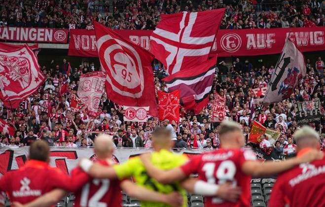 Fans from Fortuna Düsseldorf, 2 Bundesliga, Hertha BSC vs Fortuna Düsseldorf, Olympiastadion on September 15, 2024 in Berlin, Germany Photo by Ulrik Pedersen DeFodi Images Fortuna Düsseldorf fans, 2 Bundesliga, Hertha BSC vs Fortuna Düsseldorf, Olympiastadion on September 15, 2024 in Berlin, Germany Photo by Ulrik Pedersen DeFodi Images DFB DFL REGULATIONS PROHIBIT ANY USE OF PHOTOGRAPHS AS IMAGE SEQUENCES AND OR QUASI VIDEO Defodi 659 0452091422 Defodi-659 DFB DFL REGULATIONS PROHIBIT ANY USE OF PHOTOGRAPHS AS IMAGE SEQUENCES AND OR QUASI-VIDEO.
