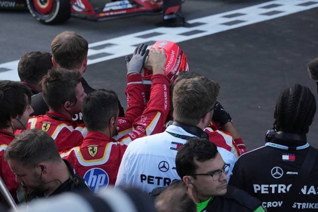 FORMULA 1 QATAR AIRWAYS AZERBAIJAN GRAND PRIX 2024 15 09 2024, Baku City Circuit , Baku, FORMULA 1 QATAR AIRWAYS AZERBAIJAN GRAND PRIX 2024 ,in the picture 2nd place for Charles Leclerc MCO , Scuderia Ferrari HP nordphotoxGmbHx xBratic nph00250