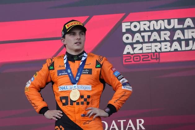 FORMULA 1 QATAR AIRWAYS AZERBAIJAN GRAND PRIX 2024 15 09 2024, Baku City Circuit , Baku, FORMULA 1 QATAR AIRWAYS AZERBAIJAN GRAND PRIX 2024 ,in the picture winner Oscar Piastri AUS , McLaren F1 Team nordphotoxGmbHx xBratic nph00250