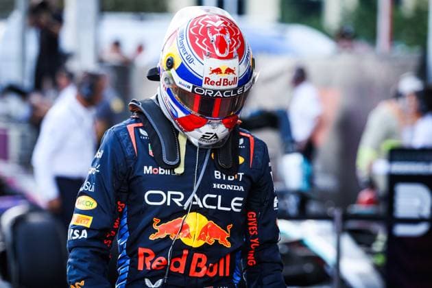 VERSTAPPEN Max (ned), Red Bull Racing RB20, portrait during the Formula 1 Azerbaijan Grand Prix 2024, 17th round of the 2024 Formula One World Championship, WM, Weltmeisterschaft from September 13 to 15, 2024 on the Baku City Circuit, in Baku, Azerbaijan - F1 - AZERBAIJAN GRAND PRIX 2024 DPPI Panoramic  240915_R17_AZERBAIJAN_DP_FGDN1012
