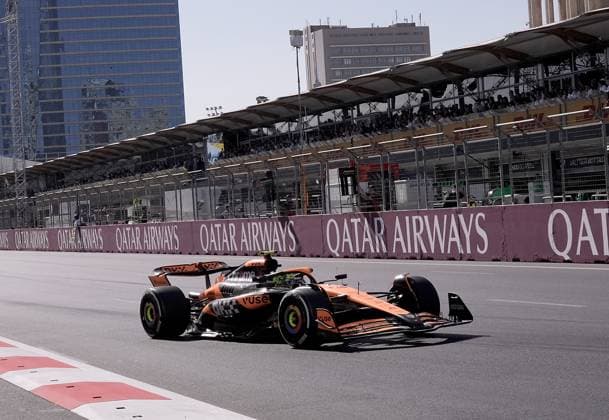 FORMULA 1 QATAR AIRWAYS AZERBAIJAN GRAND PRIX 2024 15 09 2024, Baku City Circuit , Baku, FORMULA 1 QATAR AIRWAYS AZERBAIJAN GRAND PRIX 2024 ,in the picture Lando Norris GBR , McLaren F1 Team nordphotoxGmbHx xBratic nph00250