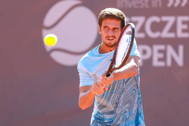 SZCZECIN, 15.09.2024 FINAL TURNIEJU TENISA ZIEMNEGO ATP, Tennis Herren CHALLENGER INVEST IN SZCZECIN OPEN 2024 NZ VIT KOPRIVA FOT. KRZYSZTOF CICHOMSKI NEWSPIX.PL --- Newspix.pl POLAND OUT!  240915KCI005