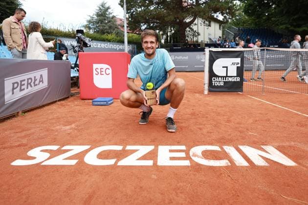 SZCZECIN, 15.09.2024 FINAL TURNIEJU TENISA ZIEMNEGO ATP, Tennis Herren CHALLENGER INVEST IN SZCZECIN OPEN 2024 NZ FOT. KRZYSZTOF CICHOMSKI NEWSPIX.PL --- Newspix.pl POLAND OUT!  240915KCI071