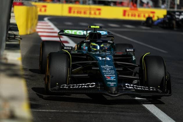 14 ALONSO Fernando (spa), Aston Martin F1 Team AMR24, action during the Formula 1 Azerbaijan Grand Prix 2024, 17th round of the 2024 Formula One World Championship, WM, Weltmeisterschaft from September 13 to 15, 2024 on the Baku City Circuit, in Baku, Azerbaijan - F1 - AZERBAIJAN GRAND PRIX 2024 DPPI Panoramic  240915_R17_AZERBAIJAN_0I7A0409
