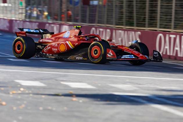 15th September 2024; Baku City Circuit, Baku, Azerbaijan; Formula 1 Azerbaijan Grand Prix 2024; Race Day; Number 55 Scuderia Ferrari driver Carlos Sainz Jr during the race at the Azerbaijan Formula 1  ActionPlus12693504 StephenxBlackberry
