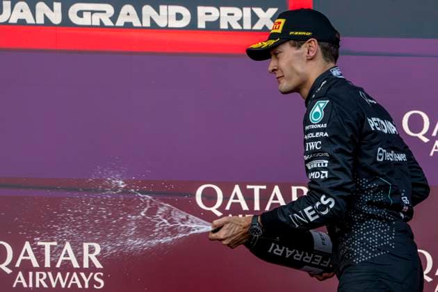 Baku - 15-09-2024, Baku City Circuit, George Russell at the Formula 1 Azerbaijan Grand Prix 2024 Sunday Formula 1 Azerbaijan Grand Prix 2024 Sunday  x26270072x Copyright: