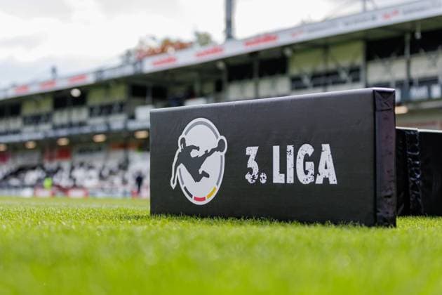 Logo of the 3 Liga GER, SC Verl vs FC Energie Cottbus, Football, 3 Liga, 5 Matchday, Season 2024 2025, 15 09 2024 DFL Regulations prohibit any use of photographers as image sequences and or quasi video GER, SC Verl vs FC Energie Cottbus, Football, 3 Liga, 5 Matchday, Season 2024 2025, 15 09 2024 Verl Copyright: xEibner-Pressefotox xJanxRollingerx EP_JSK