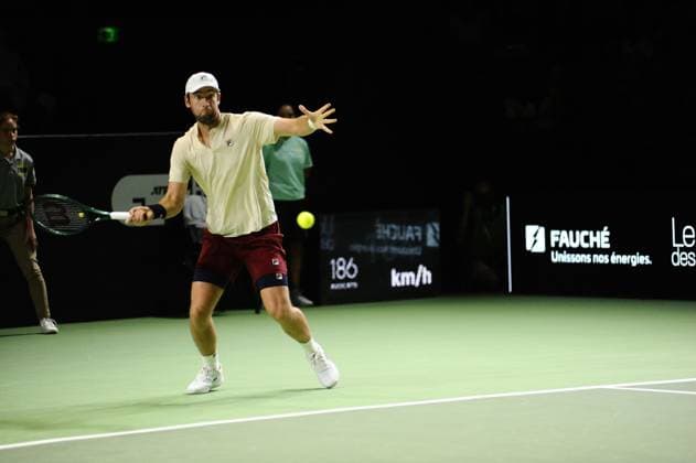 Tennis 2024 - Open de Tennis de Rennes Quentin HALYS (FRA) Quentin HALYS (FRA) - Jacob FEARNLEY (GRB) TENNIS : Open de Tennis de Rennes - 15 09 2024 JulienKammerer Panoramic 