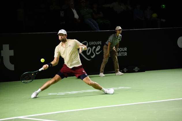Tennis 2024 - Open de Tennis de Rennes Quentin HALYS (FRA) Quentin HALYS (FRA) - Jacob FEARNLEY (GRB) TENNIS : Open de Tennis de Rennes - 15 09 2024 JulienKammerer Panoramic 
