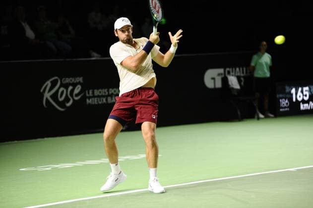 Tennis 2024 - Open de Tennis de Rennes Quentin HALYS (FRA) Quentin HALYS (FRA) - Jacob FEARNLEY (GRB) TENNIS : Open de Tennis de Rennes - 15 09 2024 JulienKammerer Panoramic 