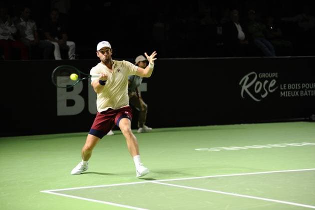 Tennis 2024 - Open de Tennis de Rennes Quentin HALYS (FRA) Quentin HALYS (FRA) - Jacob FEARNLEY (GRB) TENNIS : Open de Tennis de Rennes - 15 09 2024 JulienKammerer Panoramic 