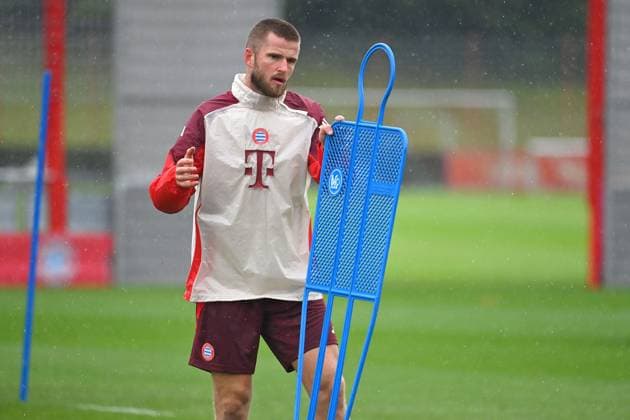 Eric DIER Bayern Muenchen , action,single image,cropped single motif,half figure,half figure final training, training on 16 09 2024 Football Champions League , FC Bayern Muenchen GNK Dinamo Zagreb