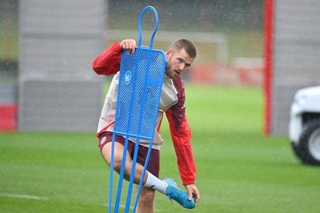 Eric DIER Bayern Muenchen , action,single image,cropped single motif,half figure,half figure final training, training on 16 09 2024 Football Champions League , FC Bayern Muenchen GNK Dinamo Zagreb