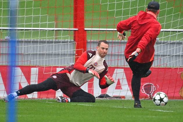 Manuel NEUER Goalkeeper Bayern Muenchen , Goalkeeper training, Final training, Training on 16 09 2024 Football Champions League , FC Bayern Muenchen GNK Dinamo Zagreb