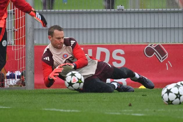 Manuel NEUER Goalkeeper Bayern Muenchen at goalkeeper training, action, final training, training on 16 09 2024 Football Champions League , FC Bayern Muenchen GNK Dinamo Zagreb Â