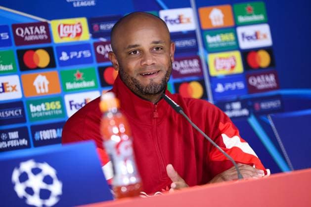 Soccer Champions League International Press Conference FC Bayern Munich on 16 09 2024 at Säbener Straße in Munich Vincent Kompany Coach Head Coach Munich xMSx