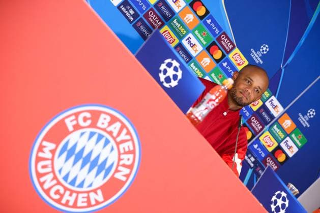 Soccer Champions League International Press Conference FC Bayern Munich on 16 09 2024 at Säbener Straße in Munich Vincent Kompany Coach Head Coach Munich xMSx