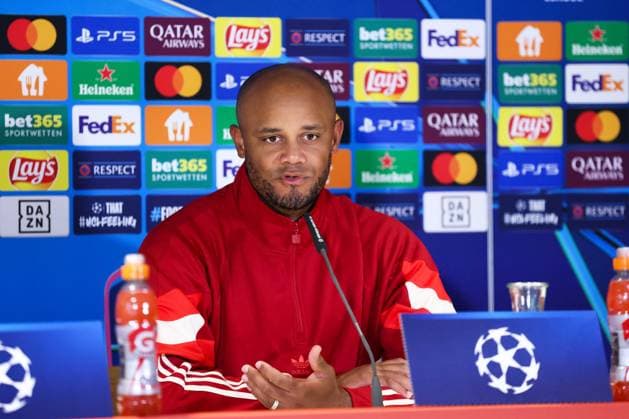 Soccer Champions League International Press Conference FC Bayern Munich on 16 09 2024 at Säbener Straße in Munich Vincent Kompany Coach Head Coach Munich xMSx