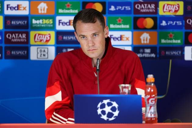 Soccer Champions League International Press Conference FC Bayern Munich on 16 09 2024 at Säbener Straße in Munich Manuel Neuer Munich xMSx