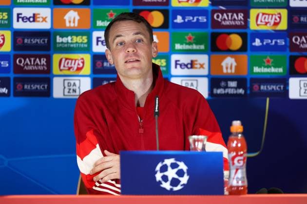 Soccer Champions League International Press Conference FC Bayern Munich on 16 09 2024 at Säbener Straße in Munich Manuel Neuer Munich xMSx
