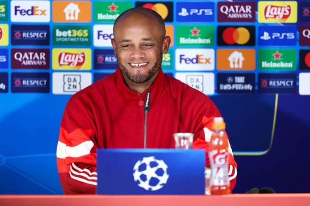 Soccer Champions League International Press Conference FC Bayern Munich on 16 09 2024 at Säbener Straße in Munich Vincent Kompany Coach Head Coach Munich xMSx