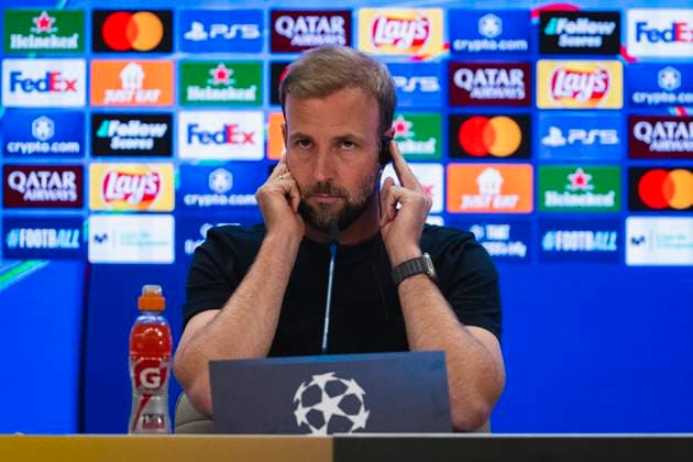 Football, CL, VfB Stuttgart, Press conference