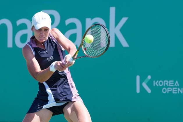 2024 WTA, Tennis Damen tennis Hana Bank Korea Open SEOUL, SOUTH KOREA, SEP 16: Veronika Kudermetova (Russia) during WTA Tour tennis Hana Bank Korea Open Singles Round of 32 at the Seoul Olympic Park Tennis Center in Seoul, South Korea, on September 16, 2024. Seoul the Seoul Olympic Park Tennis Ce South Korea 8110_280202 Copyright: xStevexChoxKyewoong PentaxPressx