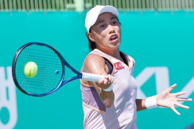2024 WTA, Tennis Damen tennis Hana Bank Korea Open SEOUL, SOUTH KOREA, SEP 16: Shuai Zhang (CHINA) during WTA Tour tennis Hana Bank Korea Open Singles Round of 32 at the Seoul Olympic Park Tennis Center in Seoul, South Korea, on September 16, 2024. Seoul the Seoul Olympic Park Tennis Ce South Korea 8110_280211 Copyright: xStevexChoxKyewoong PentaxPressx