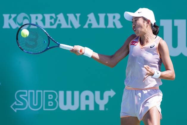 2024 WTA, Tennis Damen tennis Hana Bank Korea Open SEOUL, SOUTH KOREA, SEP 16: Shuai Zhang (CHINA) during WTA Tour tennis Hana Bank Korea Open Singles Round of 32 at the Seoul Olympic Park Tennis Center in Seoul, South Korea, on September 16, 2024. Seoul the Seoul Olympic Park Tennis Ce South Korea 8110_280212 Copyright: xStevexChoxKyewoong PentaxPressx