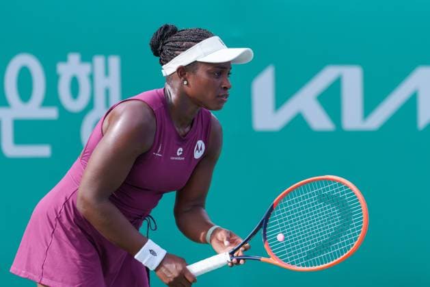 2024 WTA, Tennis Damen tennis Hana Bank Korea Open SEOUL, SOUTH KOREA, SEP 16: Sloane Stephens (UNITED STATES) during WTA Tour tennis Hana Bank Korea Open Doubles Round of 16 at the Seoul Olympic Park Tennis Center in Seoul, South Korea, on September 16, 2024. Seoul the Seoul Olympic Park Tennis Ce South Korea 8110_280245 Copyright: xStevexChoxKyewoong PentaxPressx