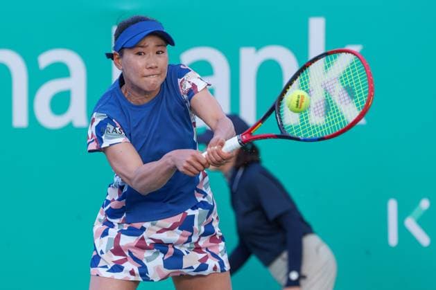 2024 WTA, Tennis Damen tennis Hana Bank Korea Open SEOUL, SOUTH KOREA, SEP 16: Nao Hibino (JAPAN) during WTA Tour tennis Hana Bank Korea Open Doubles Round of 16 at the Seoul Olympic Park Tennis Center in Seoul, South Korea, on September 16, 2024. Seoul the Seoul Olympic Park Tennis Ce South Korea 8110_280264 Copyright: xStevexChoxKyewoong PentaxPressx